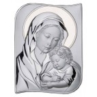 Obrazek srebrny Madonna z dzieciątkiem