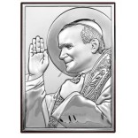 Grawer :Obrazek srebrny Święty Jan Paweł II NOWOŚĆ!