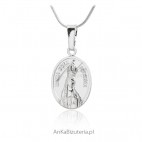 Medalik srebrny - Matka Boża Fatimska