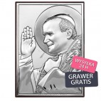 Obrazek srebrny Święty Jan Paweł II NOWOŚĆ!
