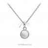 Biżuteria srebrna - zawieszka z kamieniem księżycowym "Blue Moon"