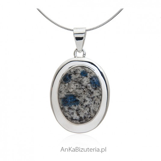Wisiorek srebrny z kamieniem z K2 - biżuteria z kamieniem naturalnym