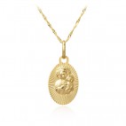 Medalik złoty Matka Boska Częstochowska - złoto pr. 585