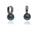 Kolczyki srebrne perły w kolorze multi