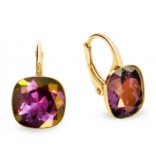 Kolczyki Barete Gold crystals w kolorze Lilac Shadow.