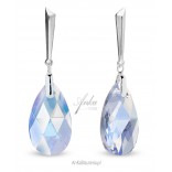 Kolczyki srebrne Swarovski Lacrima w kolorze Light Sapphire Shimmer