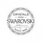 Naszyjnik srebrny pozłacany Brillante Swarovski - kryształy CRISTAL