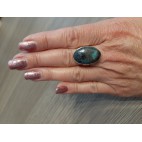Srebrny pierścionek z naturalnym kamieniem Shattuckite Unikat 14