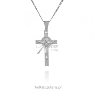 Krzyż Św. Benedykta - srebro