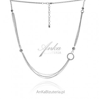 Naszyjnik srebrny - piękna biżuteria włoska