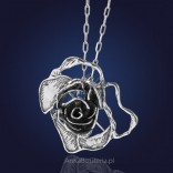 Srebrna biżuteria First Lady Broszko - Wisior - srebrna róża