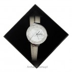 Zegarek damski z kryształami Swarovski - Crystal biały.