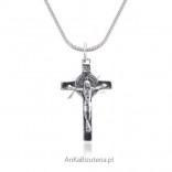 Krzyż Św. Benedykta - Srebrny krzyżyk